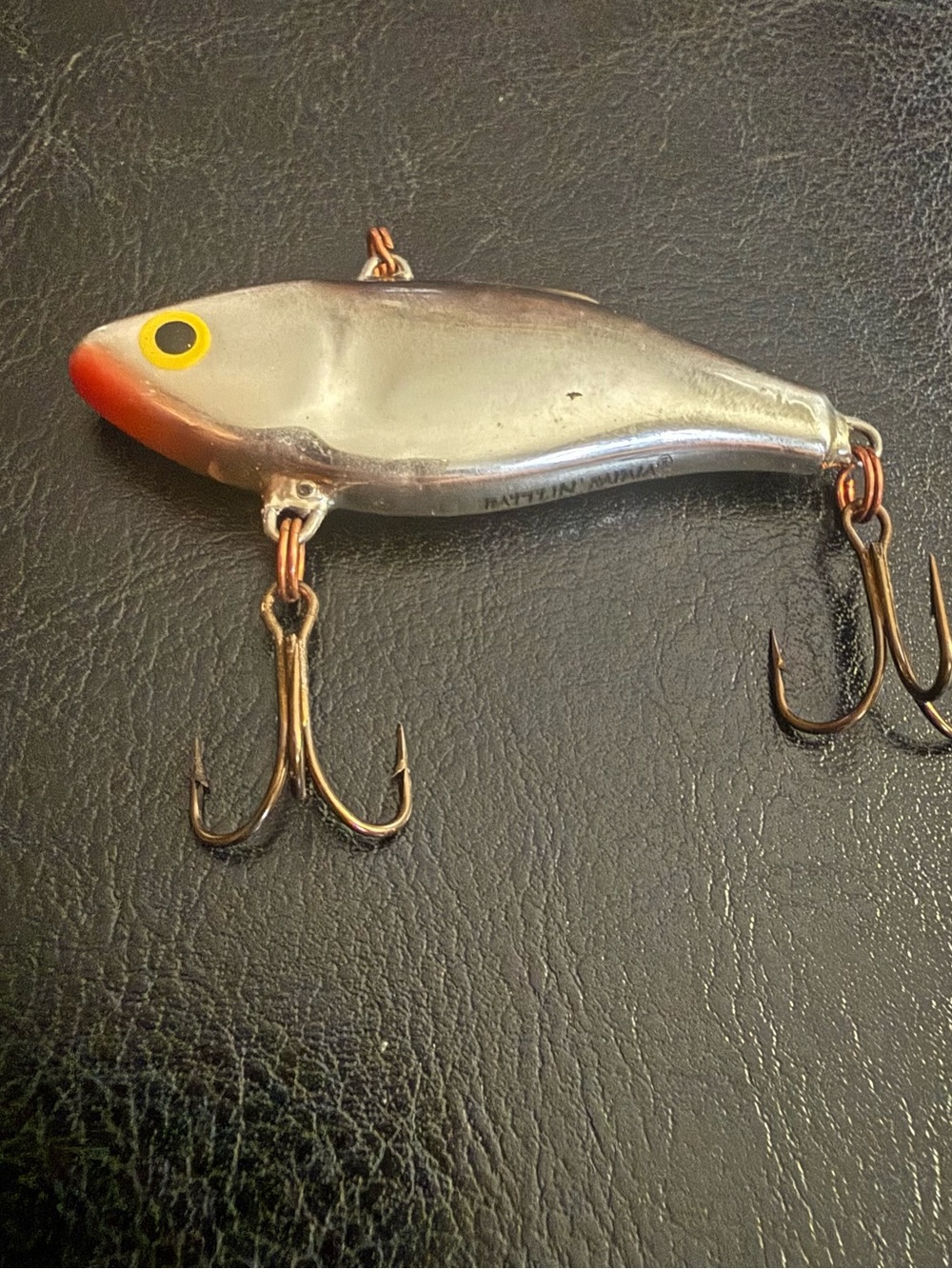 Rapala Rattlin Vintage Crankbait Silver/Red 5cm 7g RNR-5 Stamped Finland